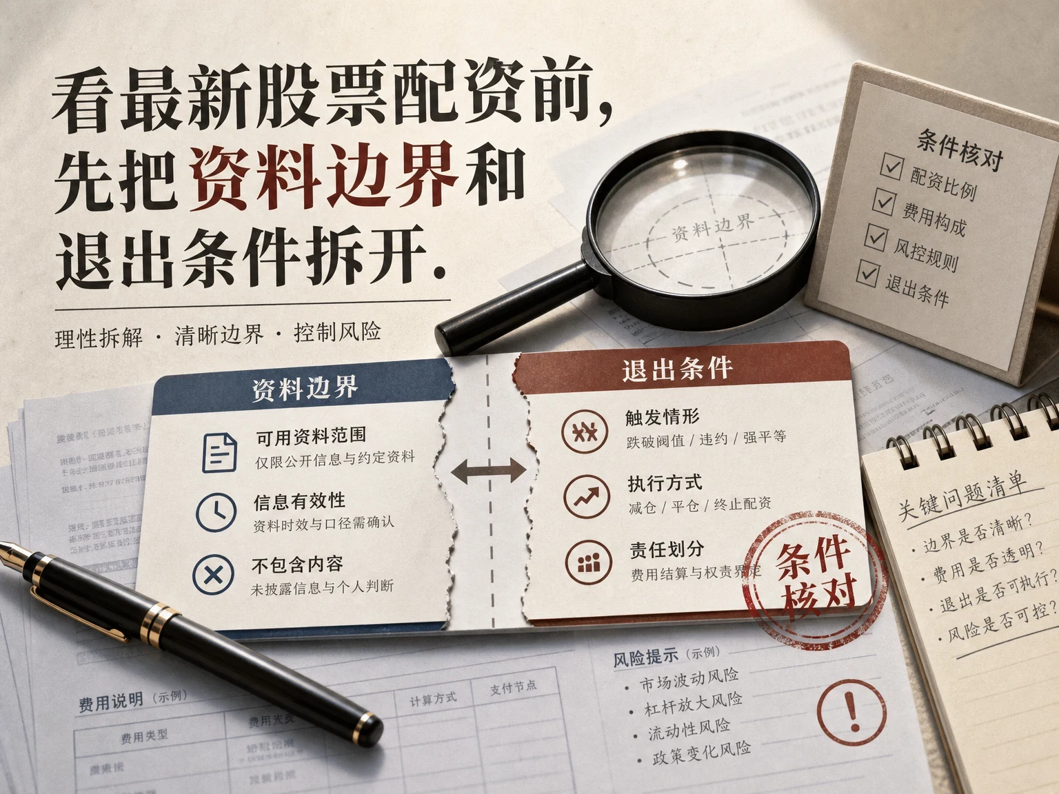 看最新股票配资前，先把资料边界和退出条件拆开 插图