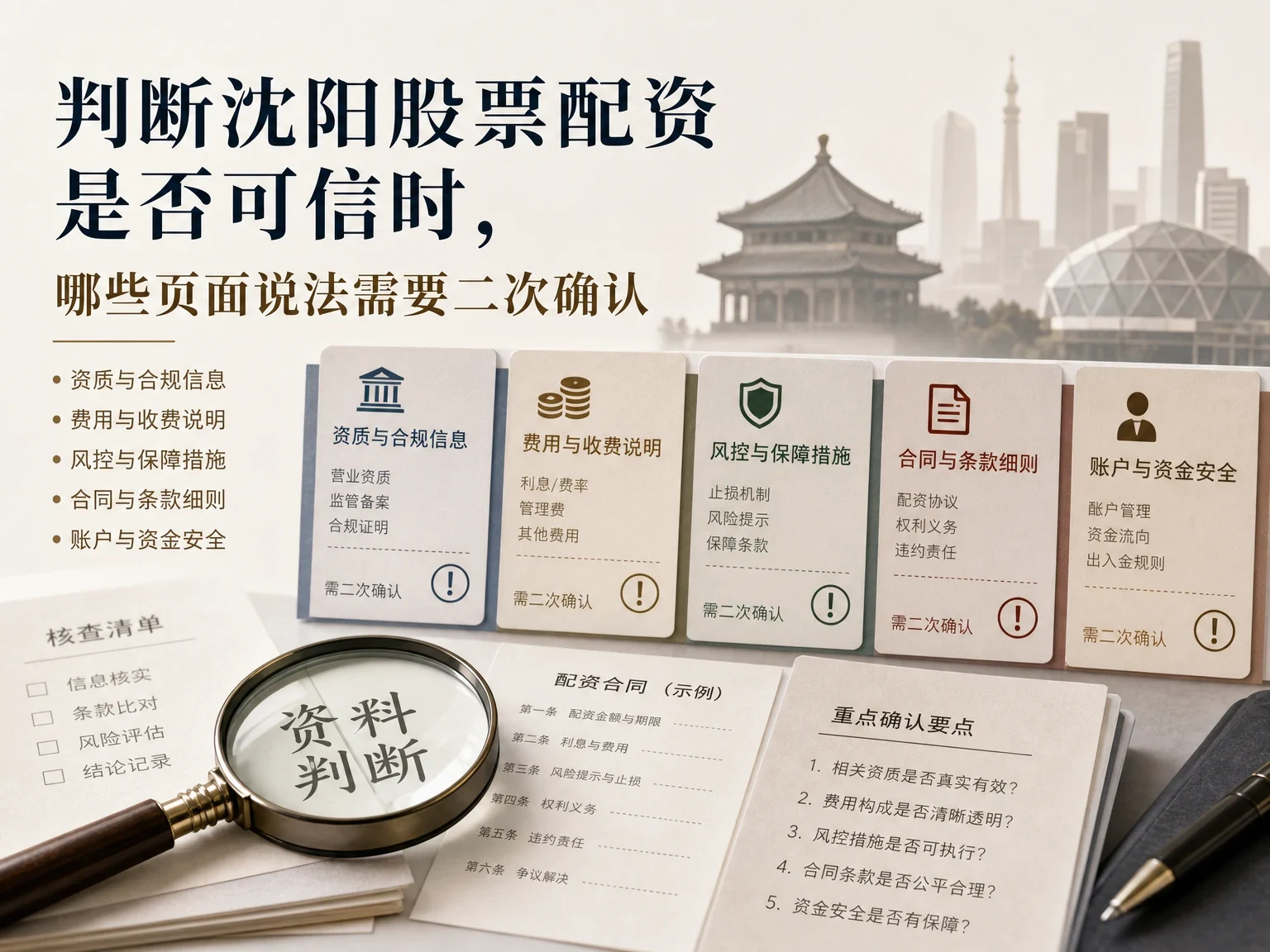判断沈阳股票配资是否可信时，哪些页面说法需要二次确认 插图