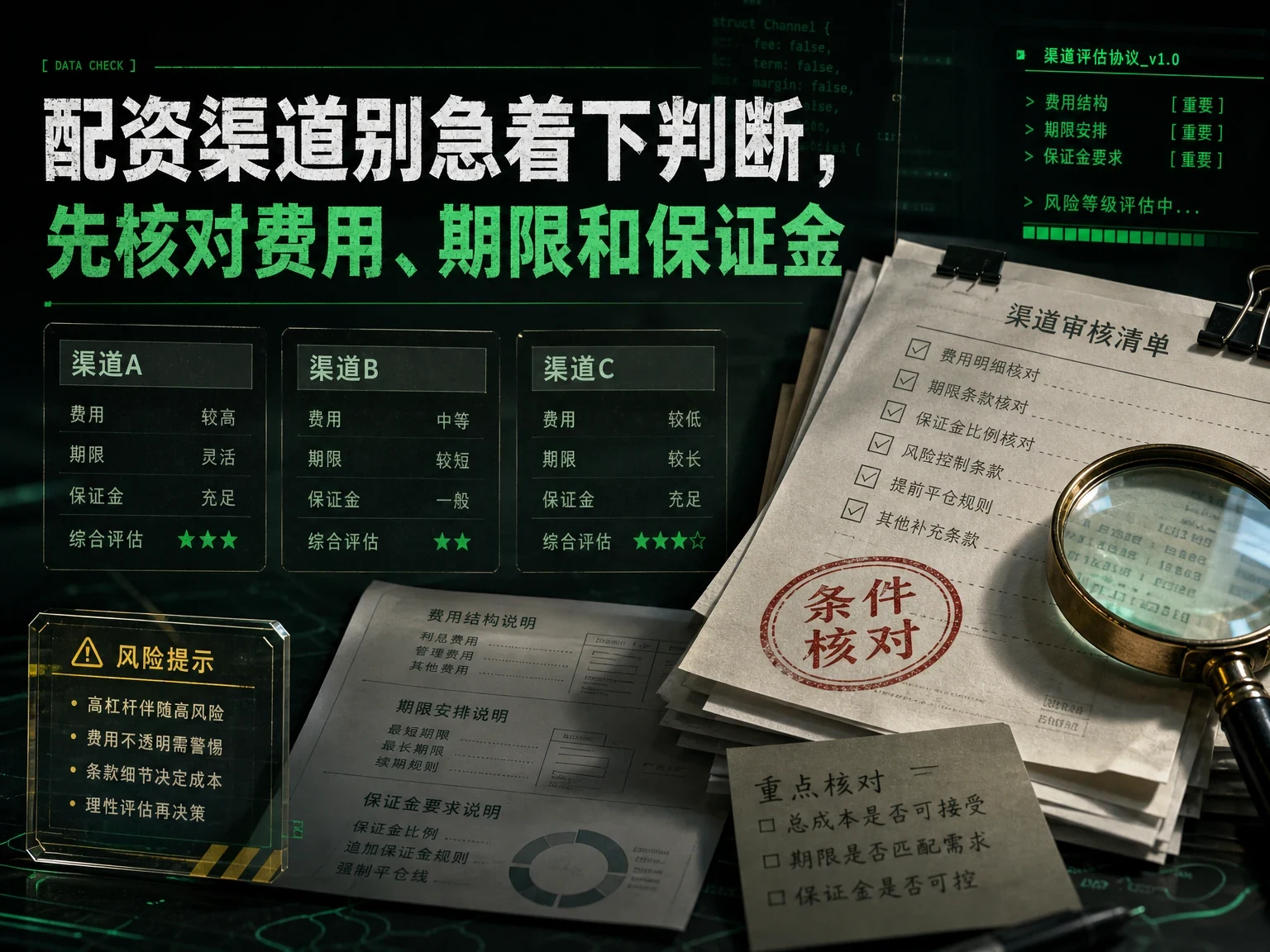 配资渠道别急着下判断，先核对费用、期限和保证金 插图
